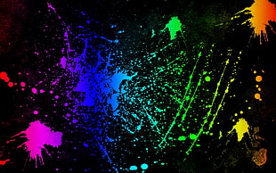 splattered colors graphics