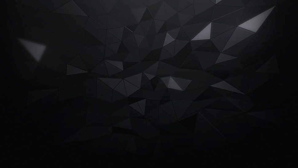 minimalism, triangle, black, abstract HD wallpaper
