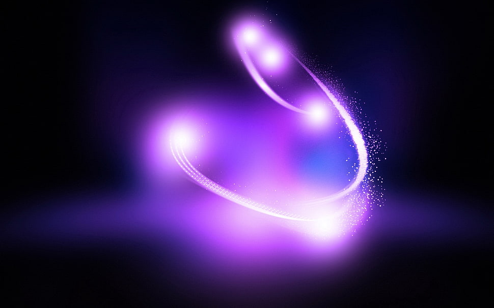 purple light digital wallpaper HD wallpaper
