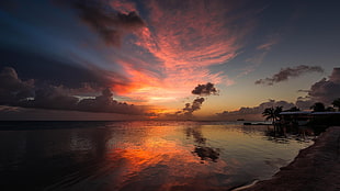 body of water, sea, sky, sunlight, clouds