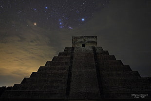 grey pyramid, Mexico HD wallpaper