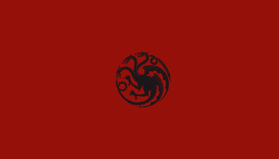 black hydra illustration, Game of Thrones, simple, simple background, TR HD wallpaper