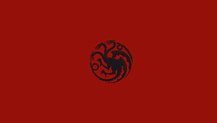 black hydra illustration, Game of Thrones, simple, simple background, TR