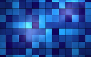 white and blue checkered illustration