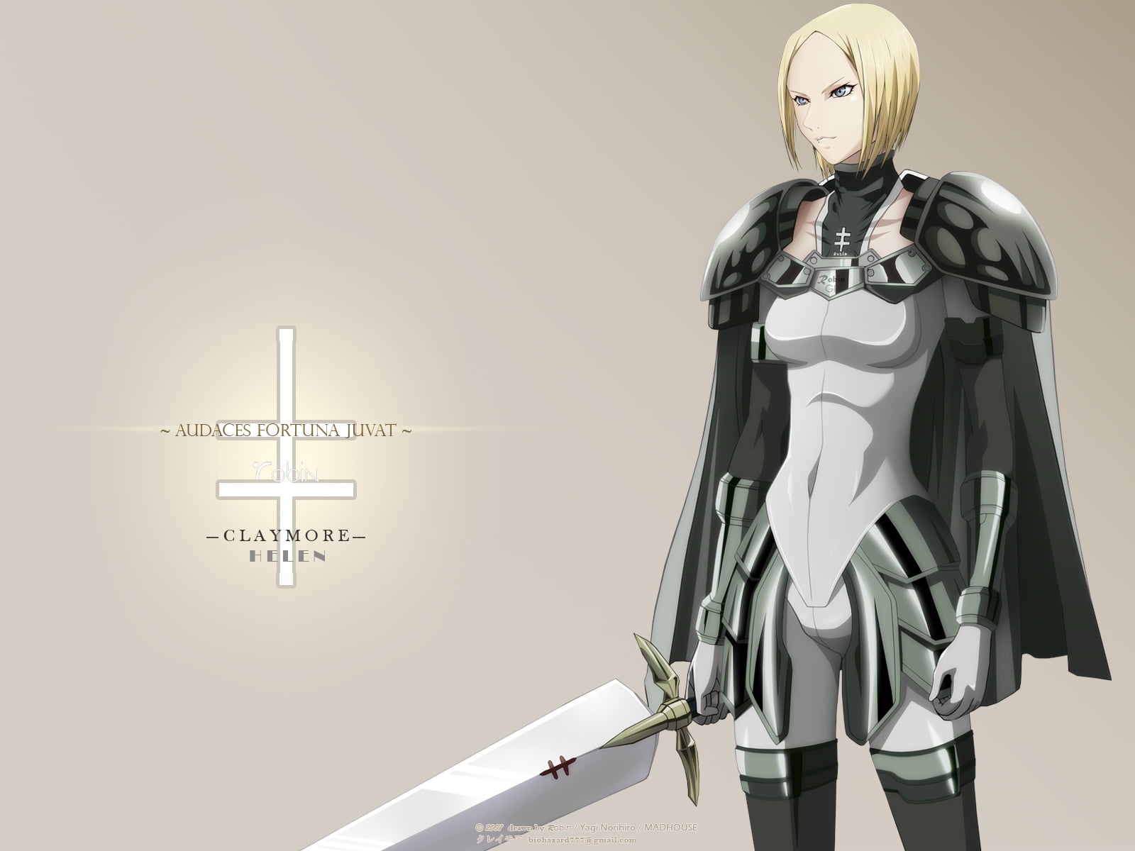 Claymore anime character illustration