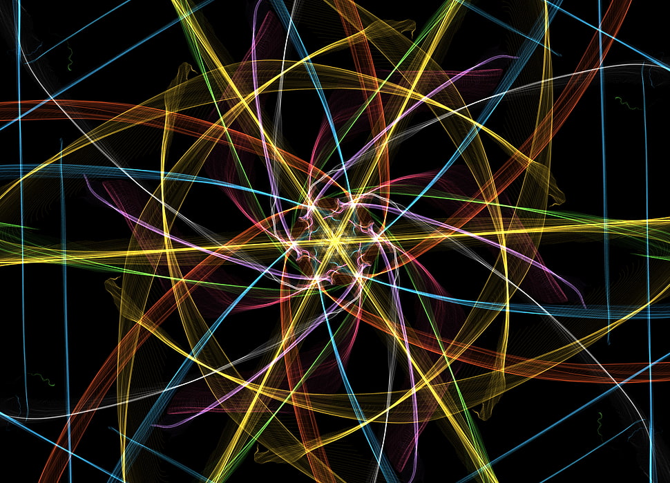 multicolored digital wallpaper, fractal, abstract, digital art HD wallpaper