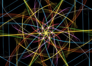 multicolored digital wallpaper, fractal, abstract, digital art