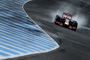 black and red Formula1 vehicle, Formula 1, Red Bull, Red Bull Racing, race cars HD wallpaper