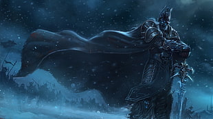 The Lich King graphic illustration HD wallpaper