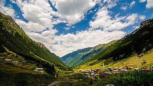 village houses, nature, landscape, Turkey, Elevit HD wallpaper
