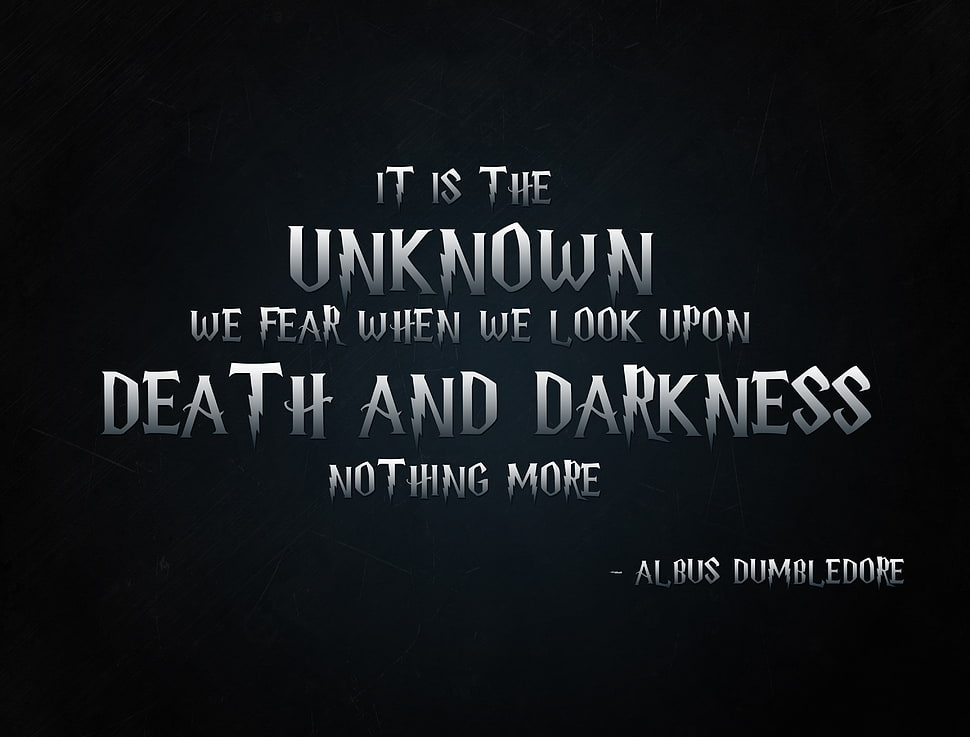 black background with text overlay, Albus Dumbledore, Harry Potter, quote, Harry Potter and the Half-Blood Prince HD wallpaper