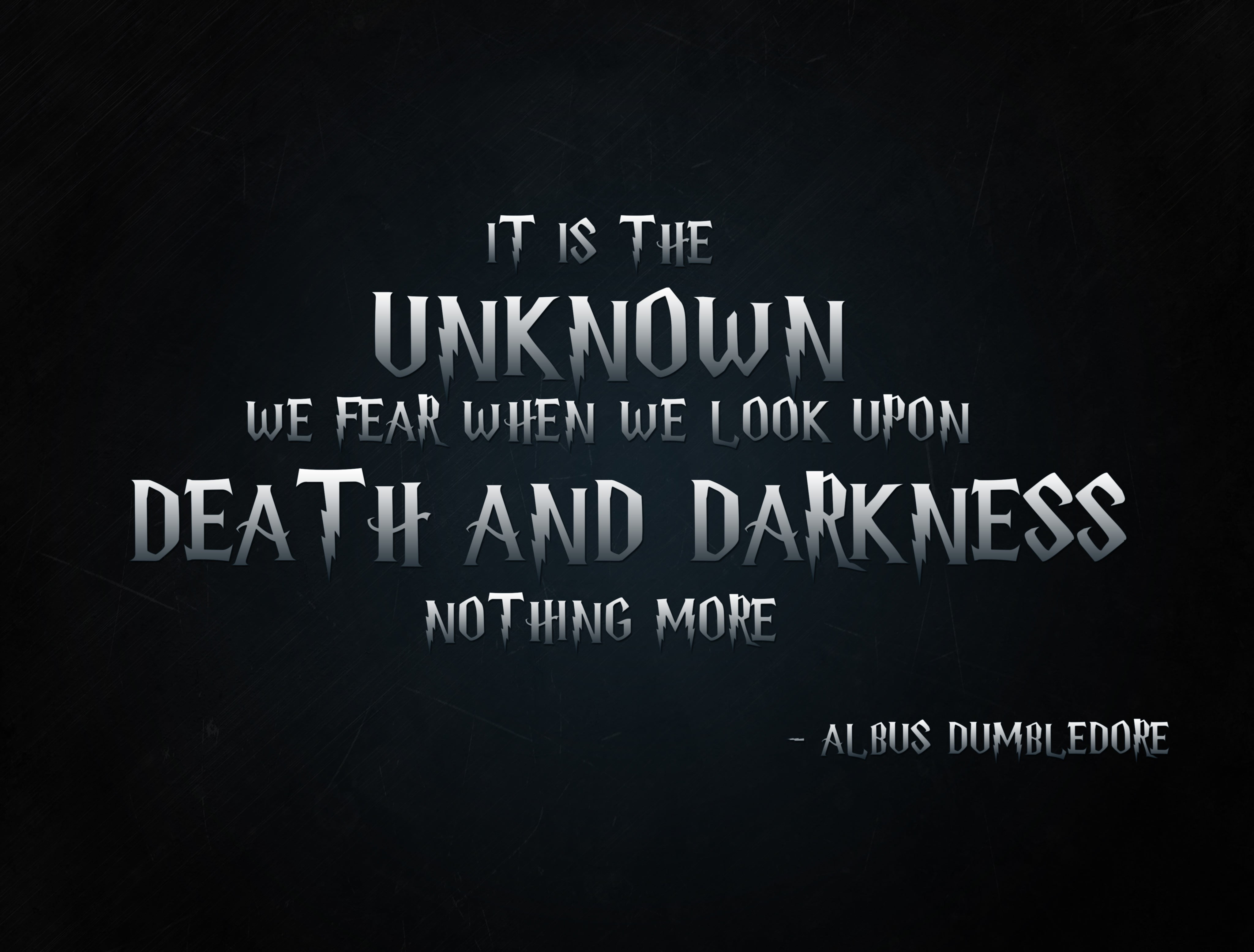 black background with text overlay, Albus Dumbledore, Harry Potter, quote, Harry Potter and the Half-Blood Prince