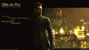 Deus Ex wallpaper, Deus Ex: Human Revolution, Deus Ex, cyberpunk, video games HD wallpaper
