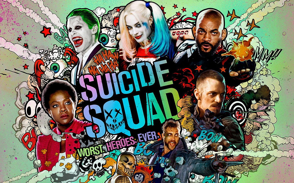 suicide squad poster HD wallpaper