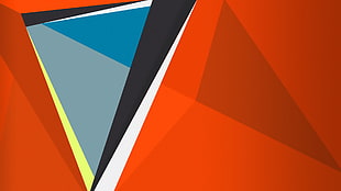 red, black, gray, and blue multicolored abstract digital wallpaper