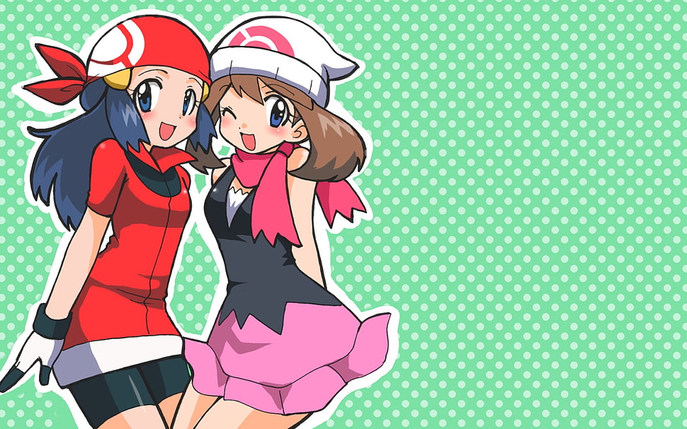 two Pokemon woman characters photo HD wallpaper