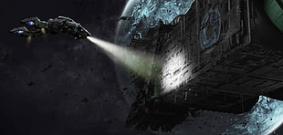 Star Trek Borg Cube, science fiction, artwork