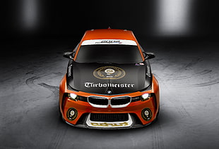 orange BMW Turbomeister concept car digital wallpaper