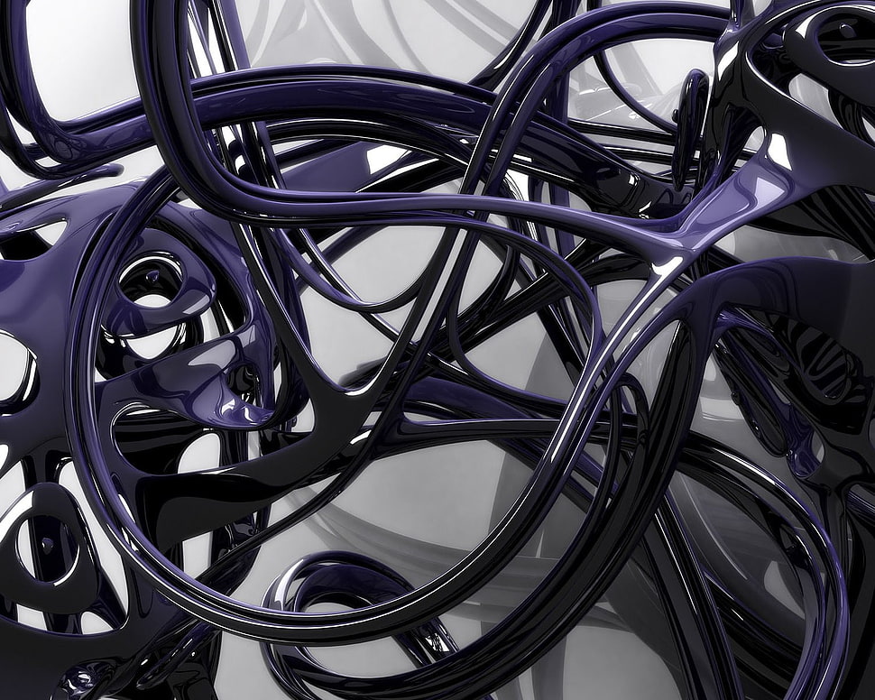 black and gray digital wallpape HD wallpaper