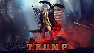 Trump concept art, Donald Trump, politics, apocalyptic HD wallpaper