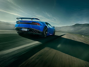 blue sports coupe, Lamborghini, Lamborghini Huracan
