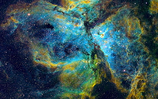 nebula galaxy, space art, space, digital art HD wallpaper