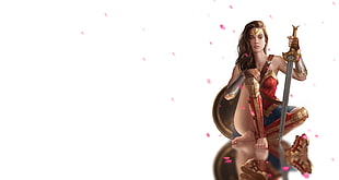 Wonder Woman character, Wonder Woman, superheroines, warrior, sword HD wallpaper
