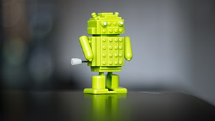 Android robot toy, Android (operating system), robot, bokeh, blurred