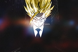 Super Saiyan 2 Son Gohan illustration, Dragon Ball, Sangoku, photo manipulation HD wallpaper