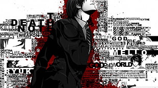 Death Note Light Yagami digital wallpaper, anime, anime boys, Death Note, Yagami Light