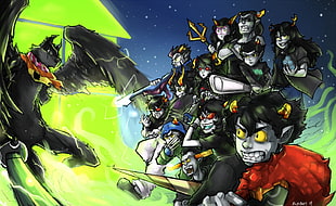 assorted action figures with box, Homestuck HD wallpaper