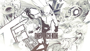 One Punch Man digital wallpaper, One-Punch Man, Saitama, manga