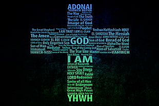 Adonai text, Jesus Christ, Yahweh, God, cross