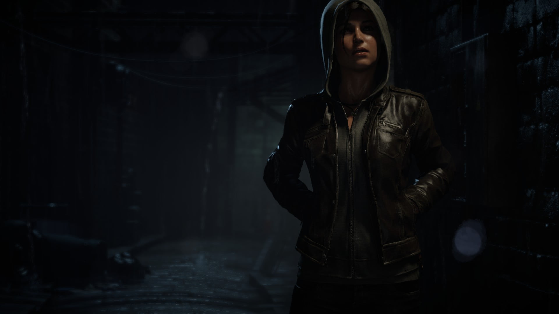 black leather zip-up jacket, Rise of Tomb Raider, Lara Croft