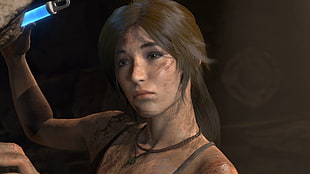 gray tank top, Lara Croft, Tomb Raider, Rise of the Tomb Raider, video games