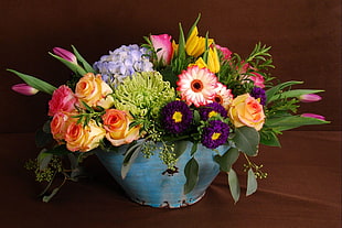 assorted floral arrangement HD wallpaper