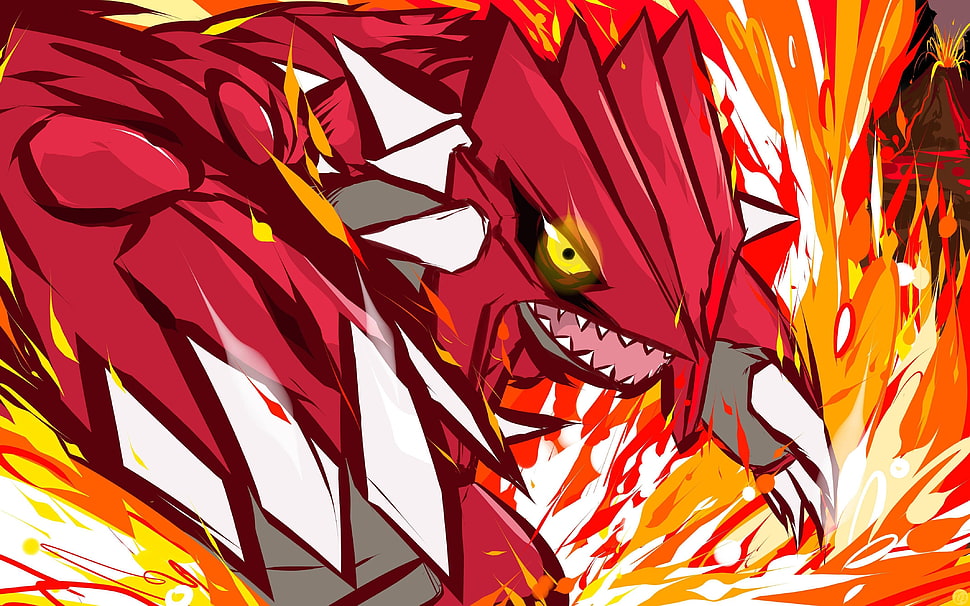 red dragon robotic figure painting HD wallpaper