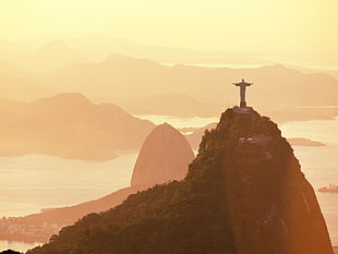 Christ the Redeemer statue, Christ the Redeemer, Rio de Janeiro, Brazil, sunlight