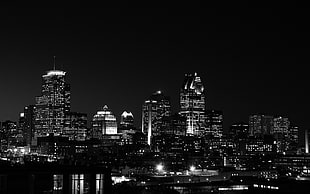 buildings photography, photography, night, urban, city HD wallpaper
