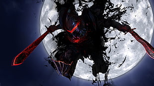 Blood Bourne character holding blades