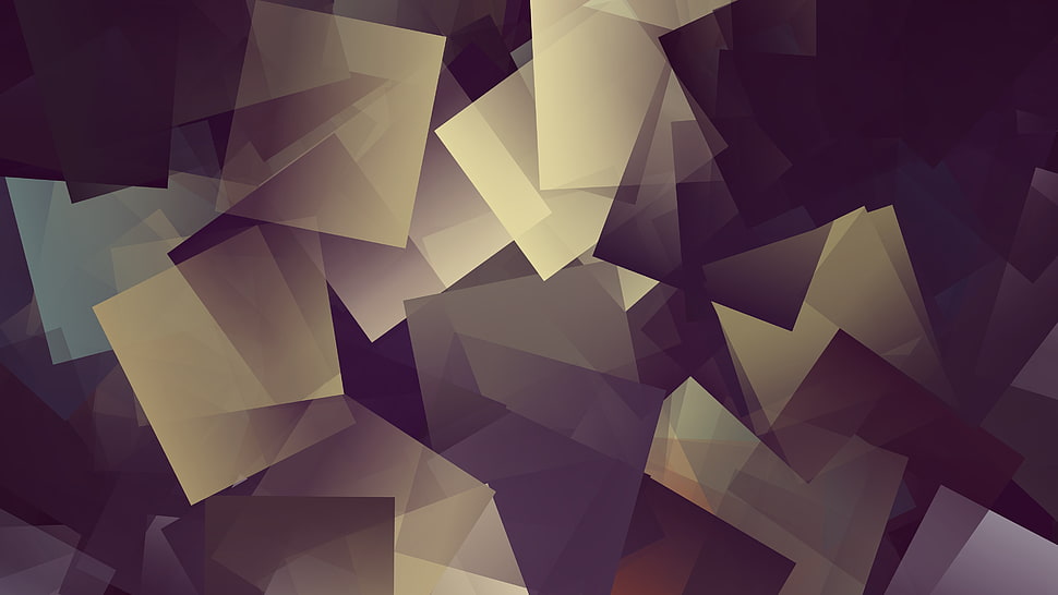 white and purple star print textile, rave, Linux, cube, square HD wallpaper