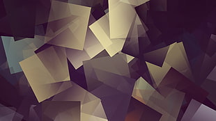 white and purple star print textile, rave, Linux, cube, square
