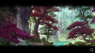 forest digital wallpaper, The Elder Scrolls Online, mmorpg, fantasy art HD wallpaper