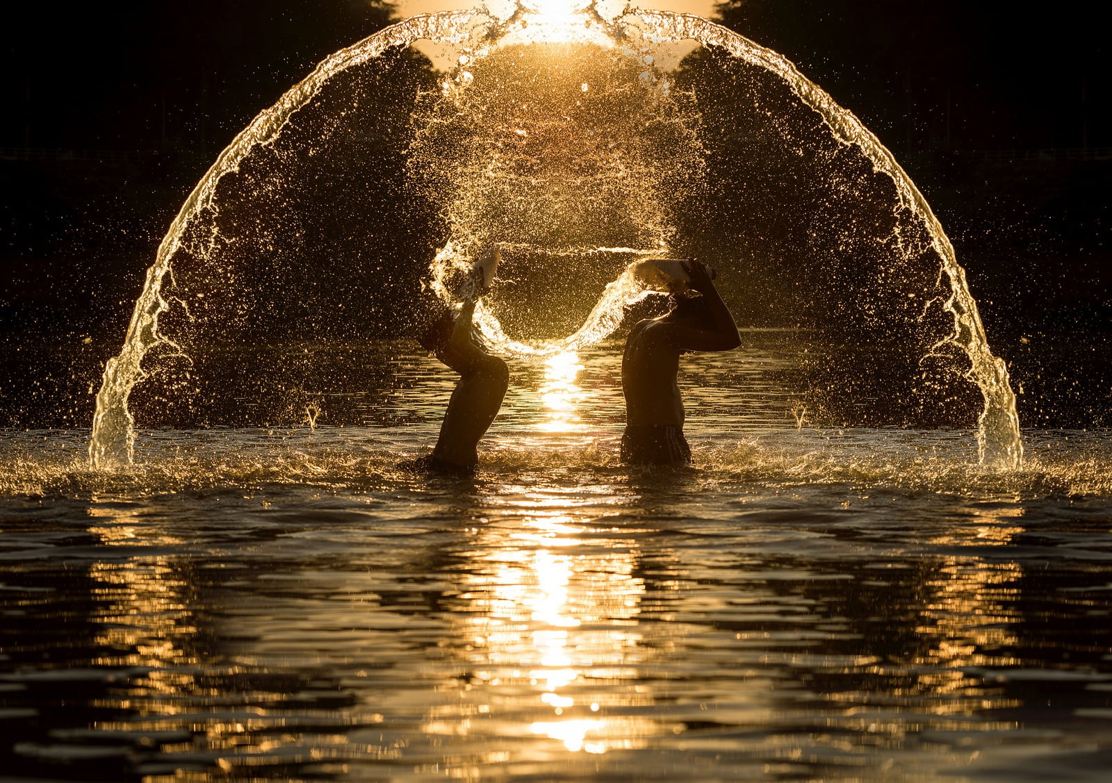 body of water, boxing, Thailand, sunlight, children