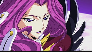 purple haired female anime character wallpaper, anime, Code Geass, Cornelia li Britannia