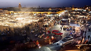 Kaaba Mecca, Range Rover, Marrakech, Morocco, street
