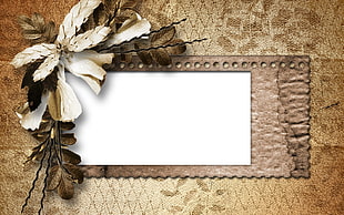 brown rectangular frame HD wallpaper