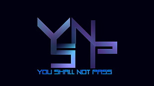 You Shall Not Pass logo, abstract, The Lord of the Rings HD wallpaper