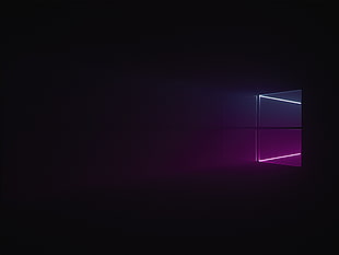 purple Microsoft Windows wallpaper, Windows 10, abstract, GMUNK HD wallpaper
