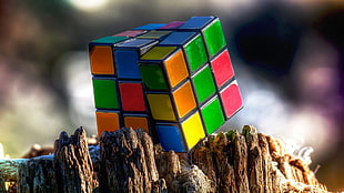 3x3 magic cube, Rubik's Cube, colorful, toys HD wallpaper